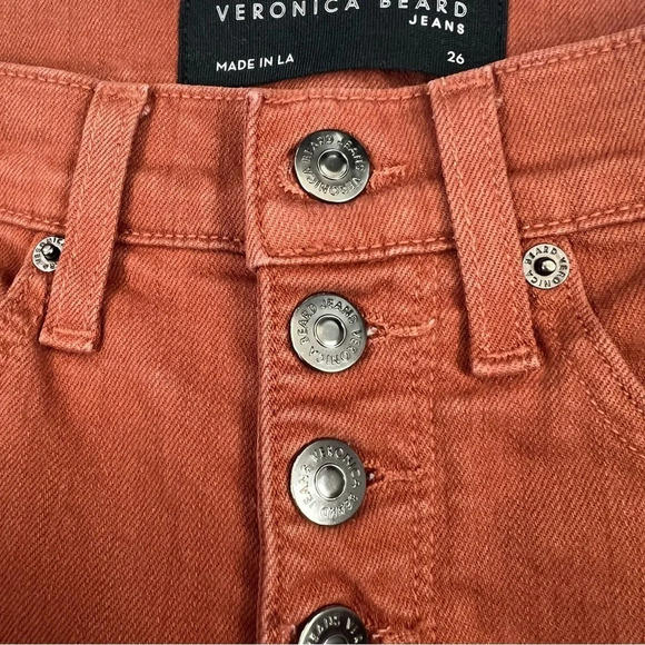 Veronica Beard Maera High-Rise Skinny Jeans Cinnamon Designer Denim 26 - Picture 6 of 11